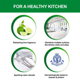 Dettol Healthy Kitchen Dish and Slab Gel, Lime Splash, 750ml