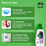 Dettol After Detergent Wash Liquid Laundry Sanitizer, Spring Blossom, 480ml