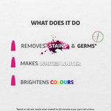 How does vanish stain remover laundary detergent work